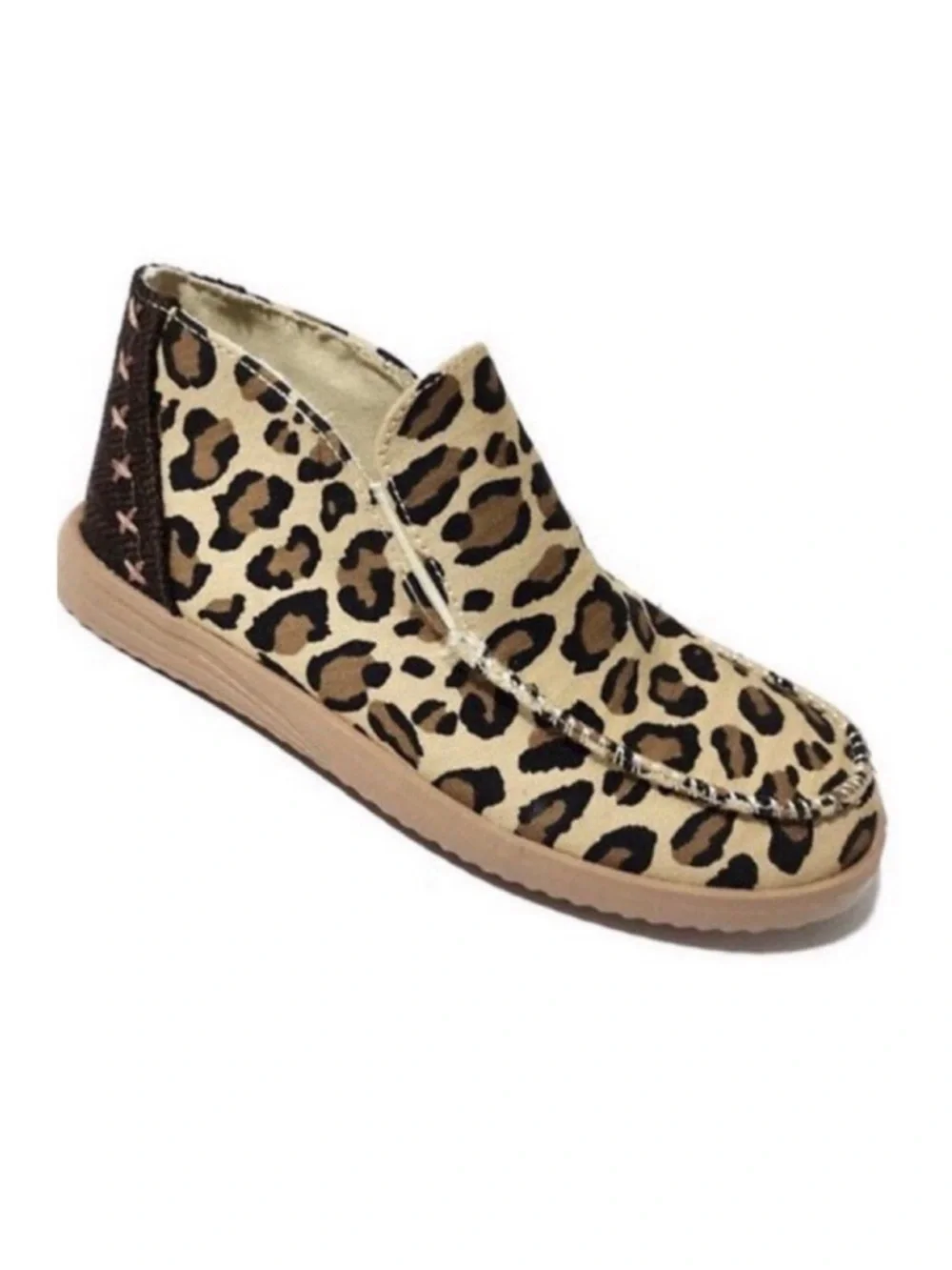 Outwoods Brown Leopard Walk Sneakers size 8.5 NWOT